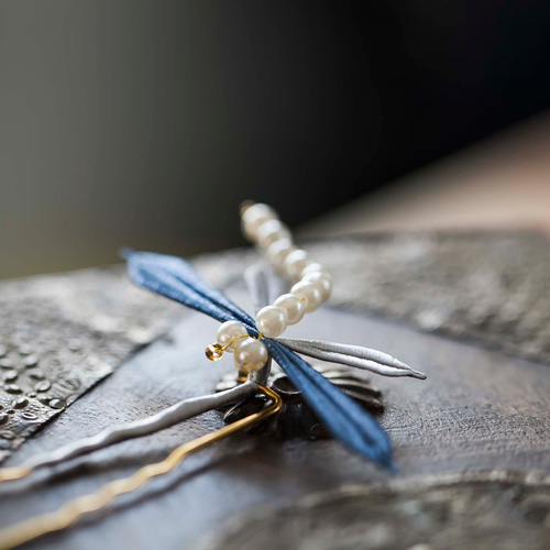 ＊古代かんざし＊　着物 日本髪　まとめ髪　希少　トンボ 古代かんざし＊ 着物 日本髪 まとめ髪 希少 トンボ シルク糸巻