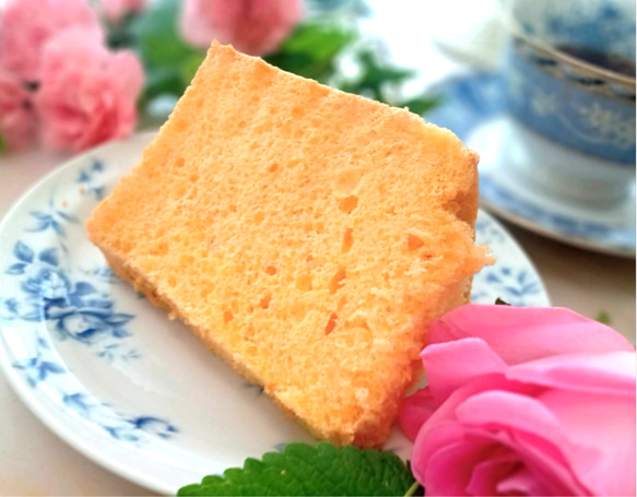 【creema限定・送料無料】『米粉シフォンケーキ(プレーン)』 米粉スイーツ、ギフト 2枚目の画像