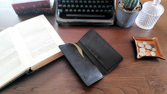 お札とカード専用スリム長財布＊長財布◇カード収納◇お札◇薄型