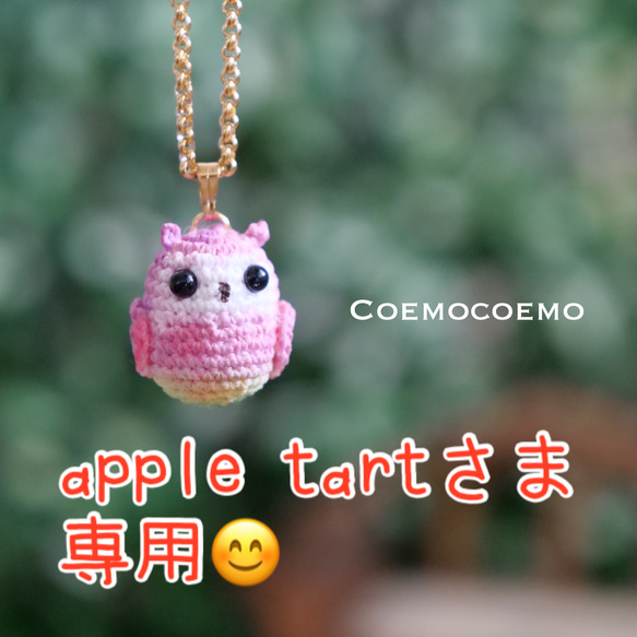 apple tartさま専用Coemoふくろうのネックレス(コスモス) 1枚目の画像