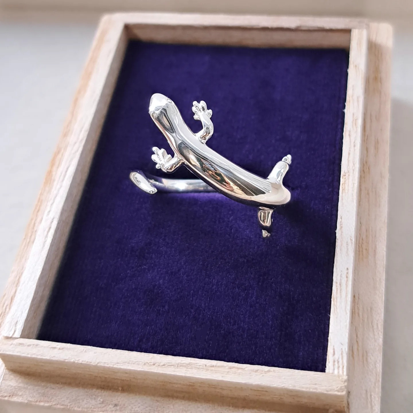 【トカゲのリング】 トカゲ指輪 トカゲアクセサリー トカゲジュエリー  京都アクセサリー　京都ジュエリー工房 kyoto