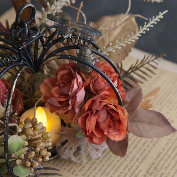 アイアンパンプキンのドライローズの森（直置きタイプ） アートフラワー koharubiyori 通販｜Creema(クリーマ) 14769999