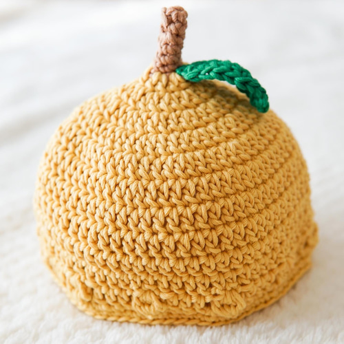 S size orderページ】フルーツ帽子 りんご帽子 ゆず帽子 コットン100