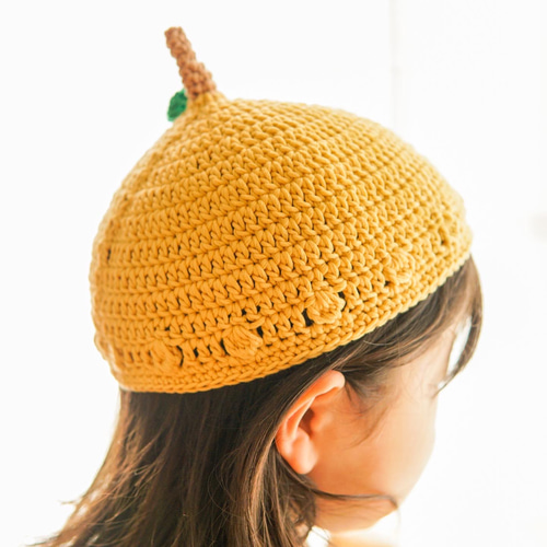 S size orderページ】フルーツ帽子 りんご帽子 ゆず帽子 コットン100