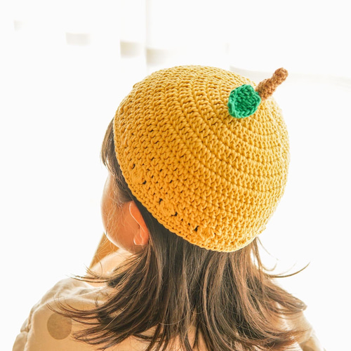 S size orderページ】フルーツ帽子 りんご帽子 ゆず帽子 コットン100