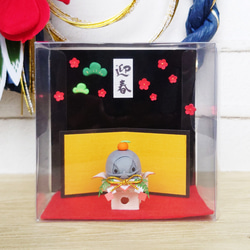 鏡餅風どうぶつのお正月飾り-ダイオウグソクムシ-【受注生産】 2枚目の画像
