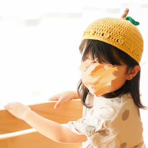 L size order ページ】フルーツ帽子 りんご帽子 ゆず帽子 コットン100