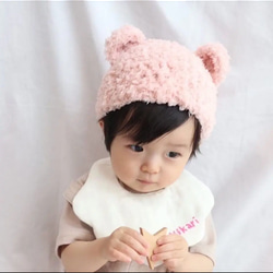 be teddybear cap ふわふわ　くまさん帽子 3枚目の画像