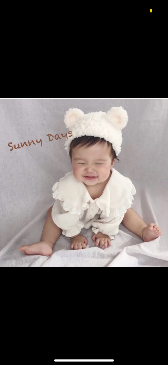 be teddybear cap ふわふわ　くまさん帽子 1枚目の画像