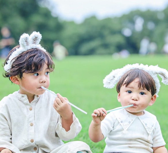 fluff fluff head band うさぎ　ヘアバンド 2枚目の画像