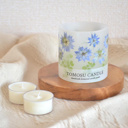 中身と香りが選べる〜＊ニゲラのランタン型キャンドル キャンドル