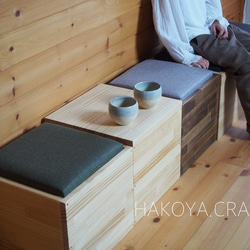 80.カラーが選べるCubic Stool Single収納スツール/イス/椅子/チェア/おもちゃ/北欧 1枚目の画像