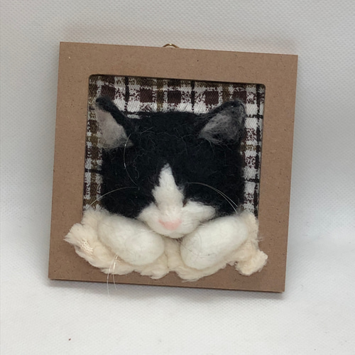 6500円 うとうとねこちゃん オーダーメイド 羊毛フェルト うちの