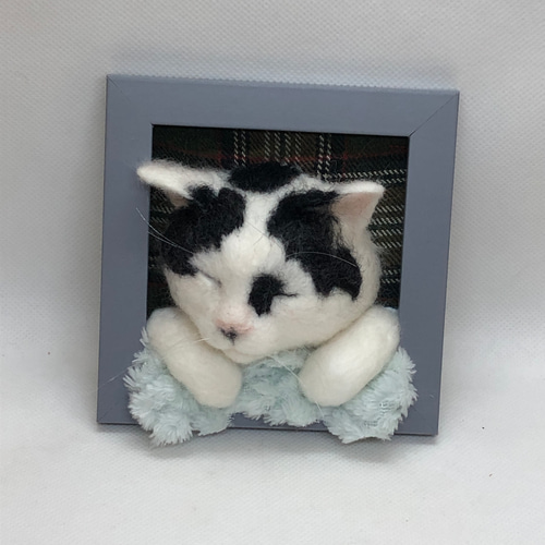 6500円 うとうとねこちゃん オーダーメイド 羊毛フェルト うちの