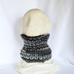 ふっくら毛糸のネックウォーマー（グレー） ネックウォーマー 日月堂