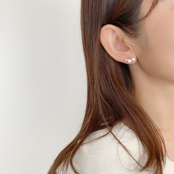 冬限定✴︎クリスマスコフレ✴︎ flowerオリジナル5点setピアス・ノンホールピアス 4枚目の画像