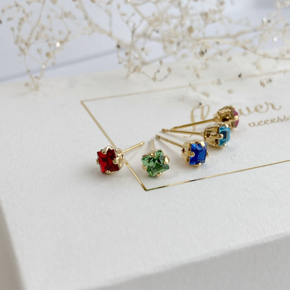 冬限定✴︎クリスマスコフレ✴︎ flowerオリジナル5点setピアス・ノンホールピアス 10枚目の画像