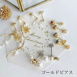 冬限定✴︎クリスマスコフレ✴︎ flowerオリジナル5点setピアス・ノンホールピアス 15枚目の画像