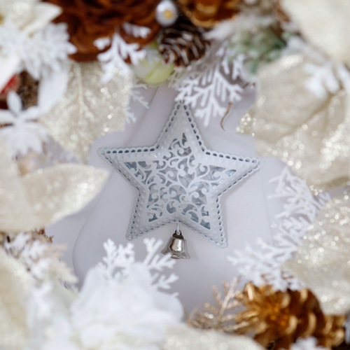 特大33㎝ポインセチアのクリスマスリース＊Creema限定クリスマス＊冬の