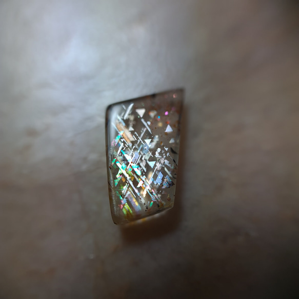 希少石 Rainbow Lattice Sunstone ルース No.3 3枚目の画像