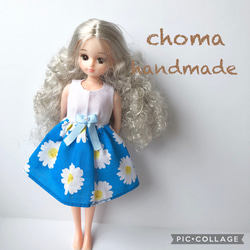 TAKARA タカラ リカちゃん 洋服 日本製 ② 花柄 フリル