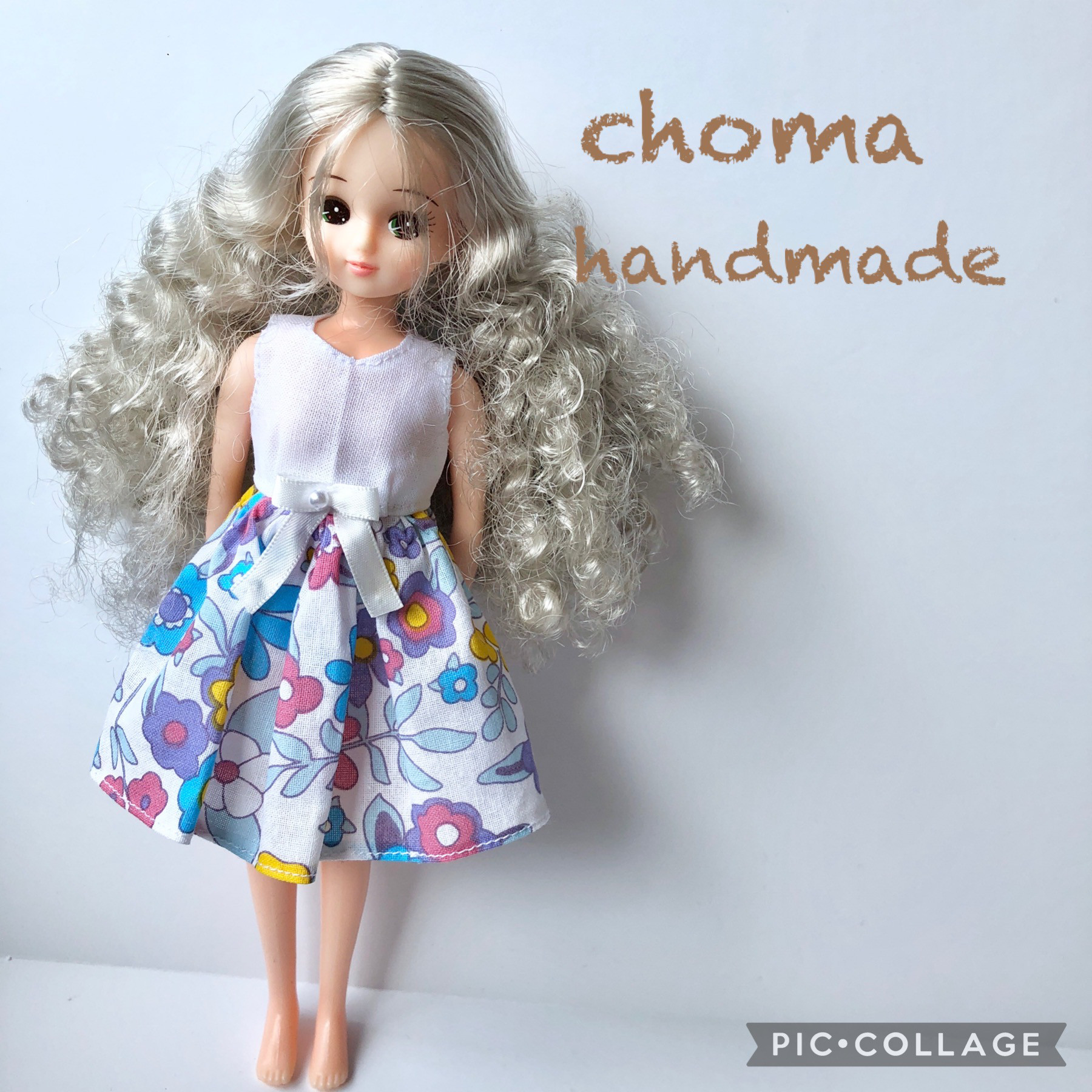 TAKARA タカラ リカちゃん 洋服 日本製 ② 花柄 フリル