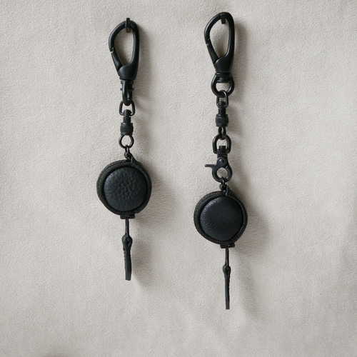 Pebble Black】指輪ケース オールブラック トリヨン フランス産 Pebble Black】指輪ケース オールブラック トリヨン フランス産