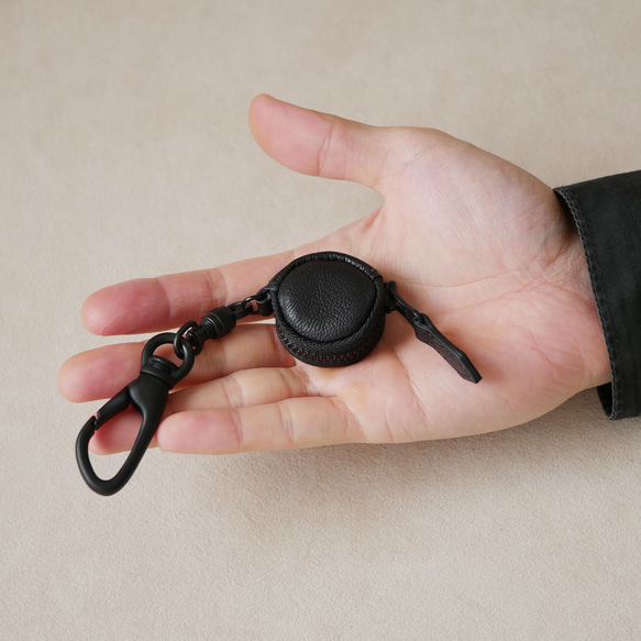 指輪のケース Pebble Black】指輪ケース オールブラック ヤギ革 メンズ その他ケース