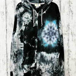 タイダイ スウェット トレーナー M パープル×ブルー HD17-46