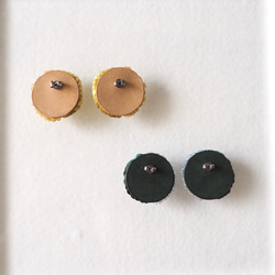 2tone 耳環▫️ BEIGE / 刺繡耳環 高級時裝刺繡 Luneville 刺繡 第3張的照片