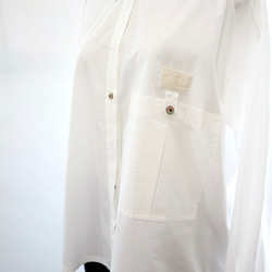 pleats pocket shirt (organic cotton) 11枚目の画像