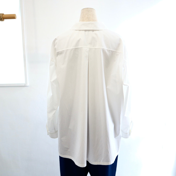 pleats pocket shirt (organic cotton) 13枚目の画像