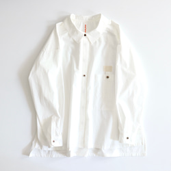 pleats pocket shirt (organic cotton) 1枚目の画像