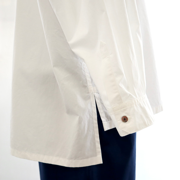 pleats pocket shirt (organic cotton) 14枚目の画像