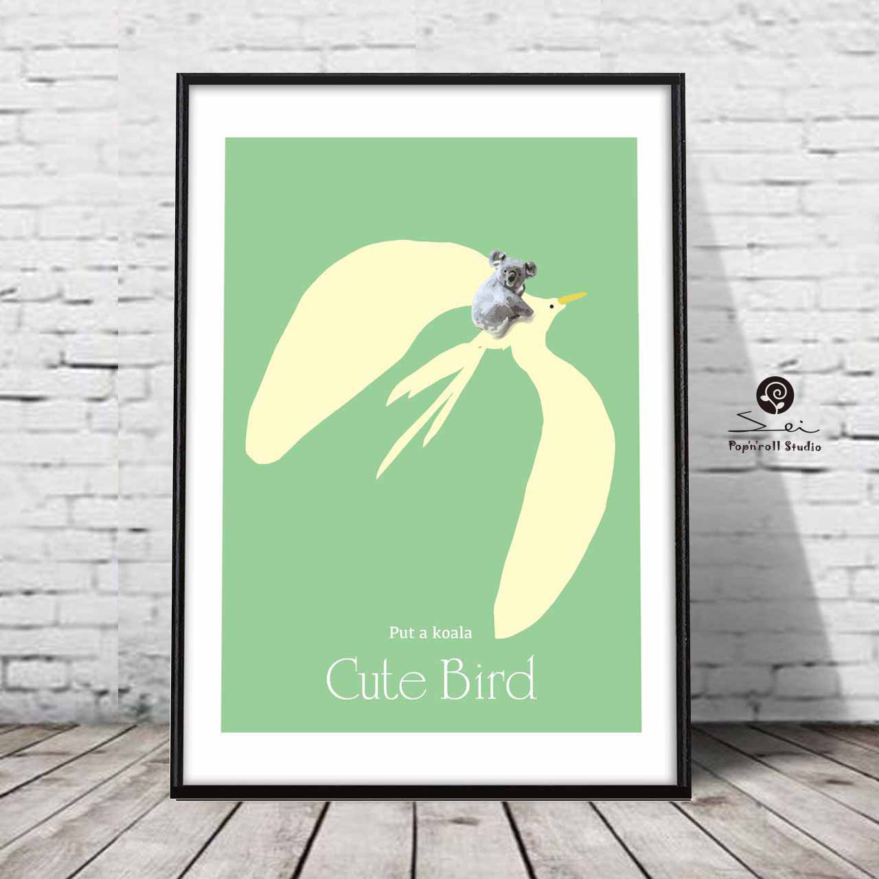 コアラといっしょ　鳥　ポスター　アート　アートポスター　（アート/seiで検索新着順）　760
