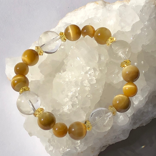 天の四方の方角を司る霊獣☆四神獣彫り水晶&ゴールデンタイガーアイ