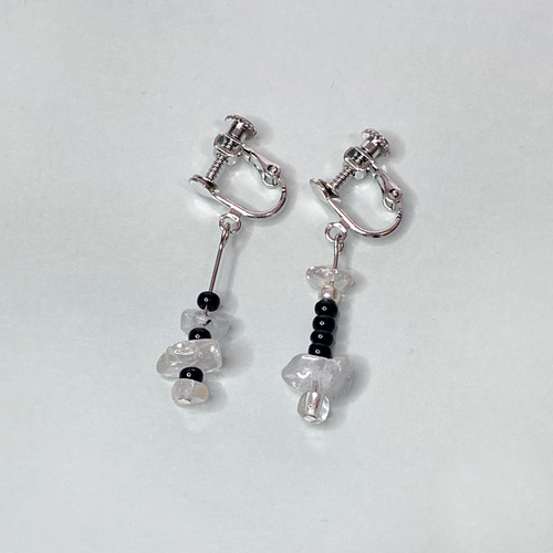 no.110］天然石 イヤリング・ピアス ／ シンプル メンズ 韓国 オシャレ  