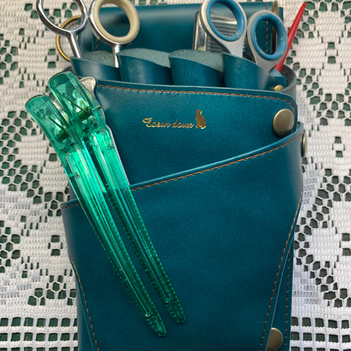 シザーケース　美容師　理容師　トリマー　美容関係　本革 シザーケース 本革 牛革 7丁入 シザーバッグ 美容師 理容師 トリマー