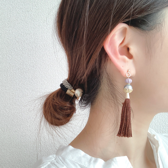 EARRING:「Kuriume」栗梅 Vine 5枚目の画像