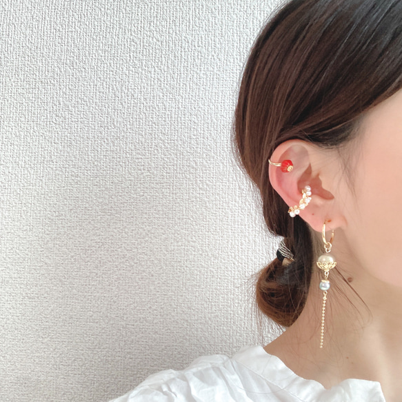 EAR CUFF＆EARRING:「Shikkoku」漆黒 Vine 5枚目の画像