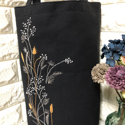 ハンドメイド 刺繍 ティ― タイムのト― トバック 刺繍ナイロントート ＠（トートバッグ）｜Three Four Time