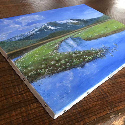 油絵 尾瀬ヶ原から至仏山を望む 絵画 kamekoen 通販 14774109