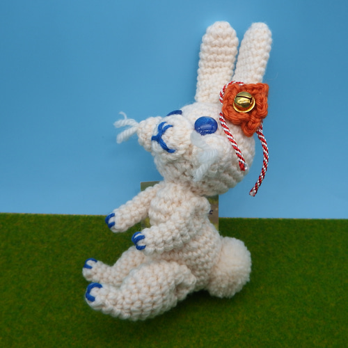 SOLD OUT＊白うさぎ あみぐるみ Amigurumi Realistic White Bunny 本物みたいな白いうさぎの