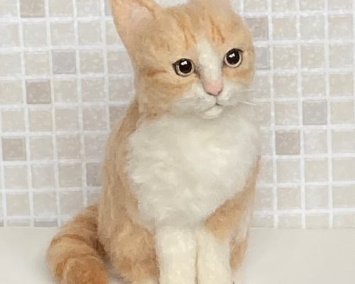 Mサイズ 植毛なし サンプルページ キジトラ 猫ちゃん キジ白