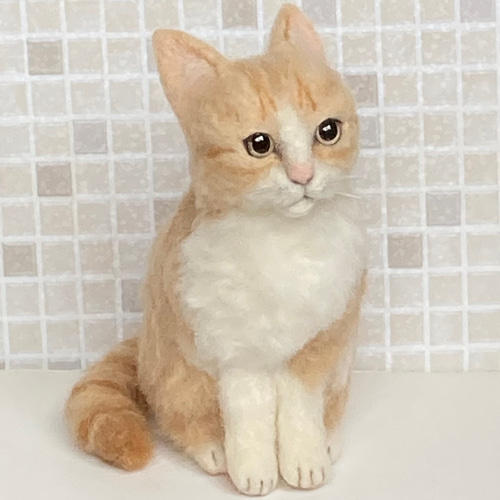 ン 大人気 新品 ノ テディベア作家リリーベアさんの茶トラ猫ちゃん その他｜その他 その他