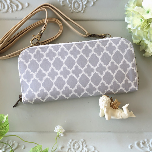 スマホも入るお財布ショルダー スマホポシェット・スマホポーチ minmin