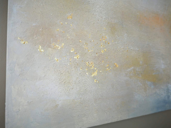 原画「Comfort」- インテリア　アート　抽象画　おしゃれ　絵画　ゴールド　モダン　観葉植物　シック 3枚目の画像