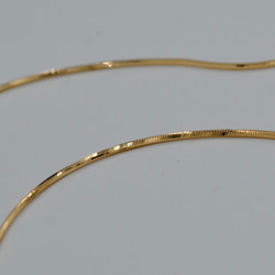 イエローゴールドK10スネークチェーンネックレス 1.0mm53cm ネックレス