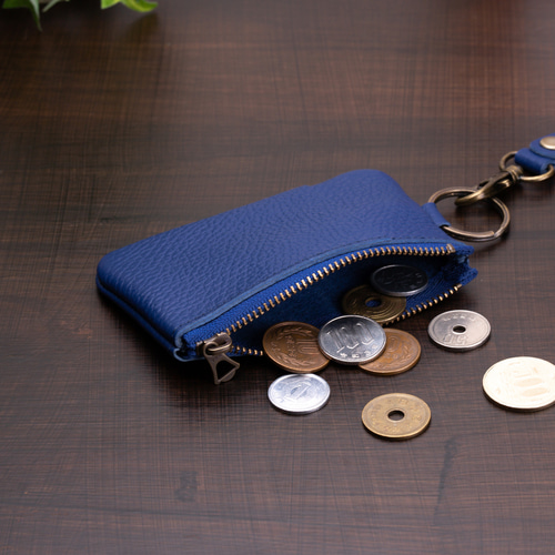イタリアンレザーのキーケース ポーチタイプ 単体販売 小銭やカード