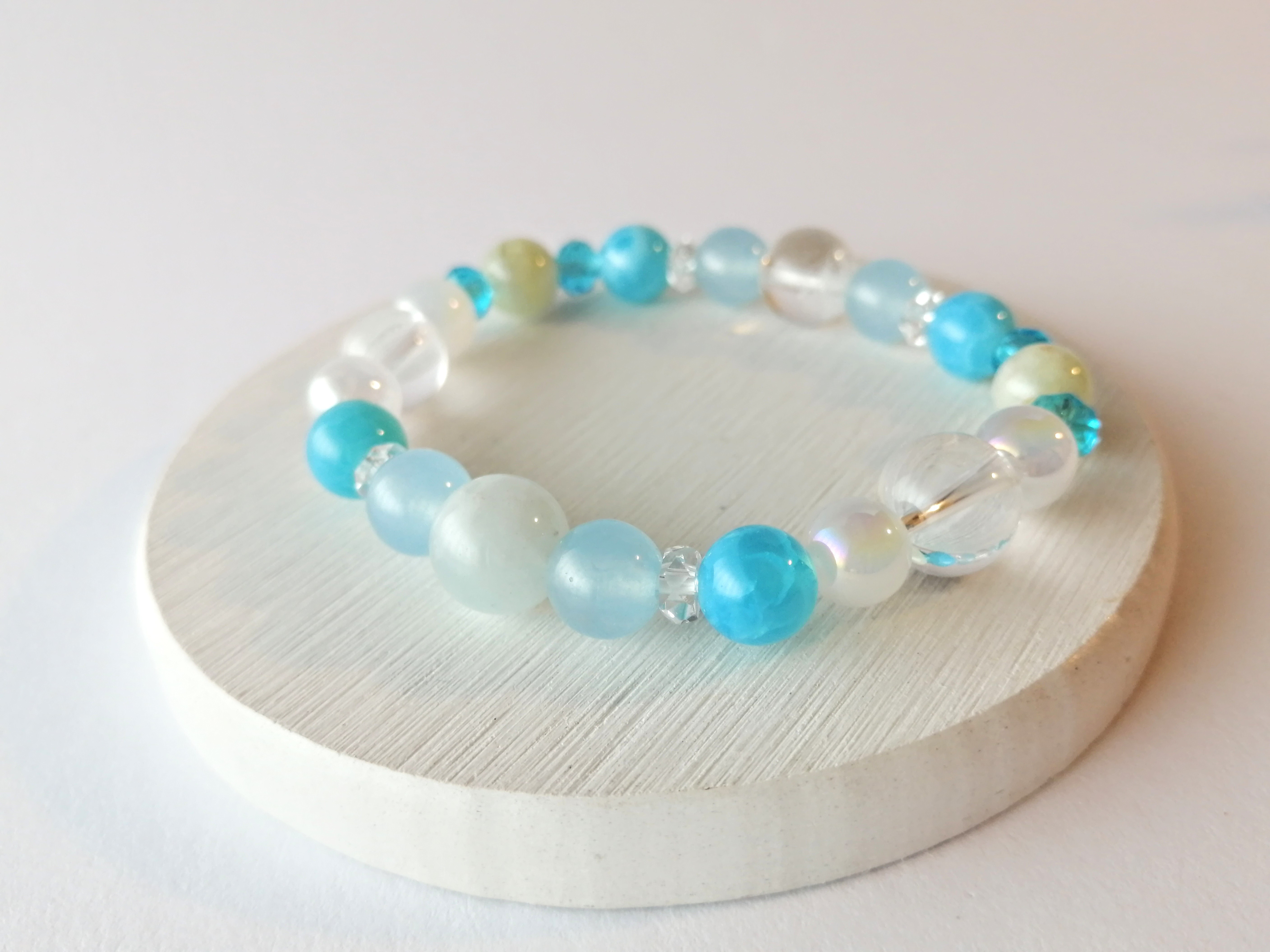 海の癒しブレスレット‪☆再販  / 天然石 / 夏